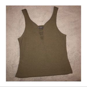 *SALE* COTTON ON OLIVE GREEN TANK SIZE S